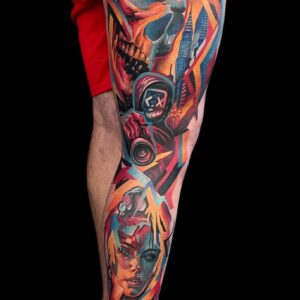 tatuaggio stile watercolor