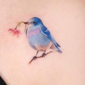 tatuaggio acquerello femminile