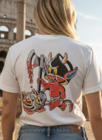 T-Shirt Stampa Giapponese Baby Oni demone - immagine 3