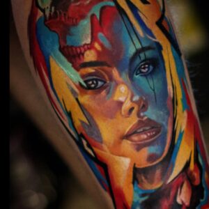tatuaggio stile watercolor